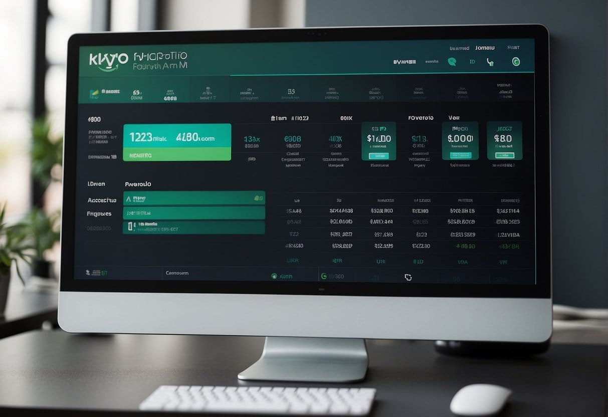 A computer screen displaying Klaviyo pricing plans and features with a sleek, modern design and clear pricing tiers